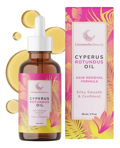 Caramela Beauty® Cyperus Rotundus - Aceite para reducir el crecimiento del vello (Paga 1 y lleva 2)